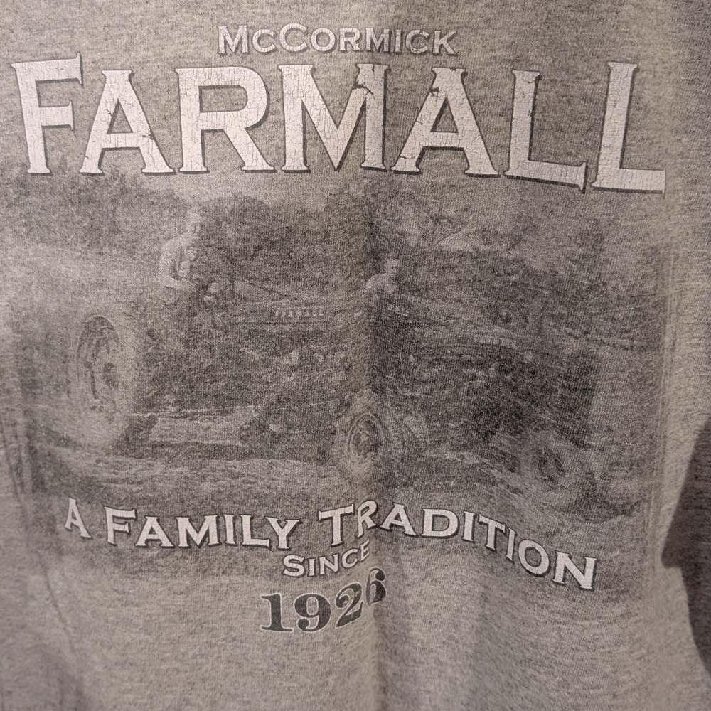Gray Farmall Short Sleeve Tee